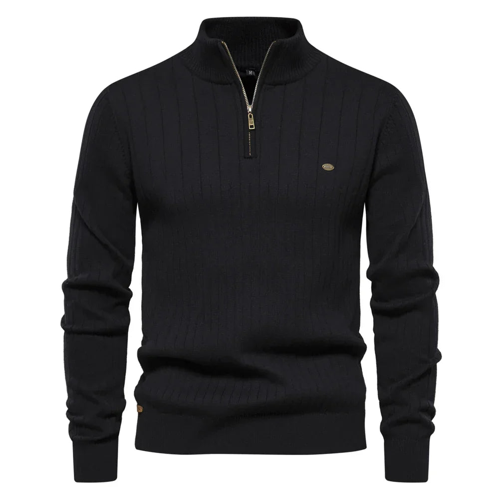 Elodie Elegant Zipper Sweater