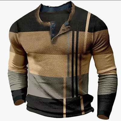 Mike Patchwork Long Sleeve Shirt