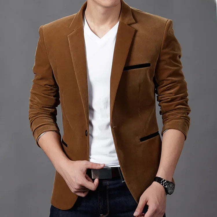 Luca Modern Velvet Blazer