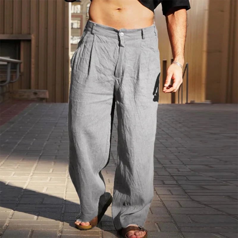 Liping - Wide linen trousers