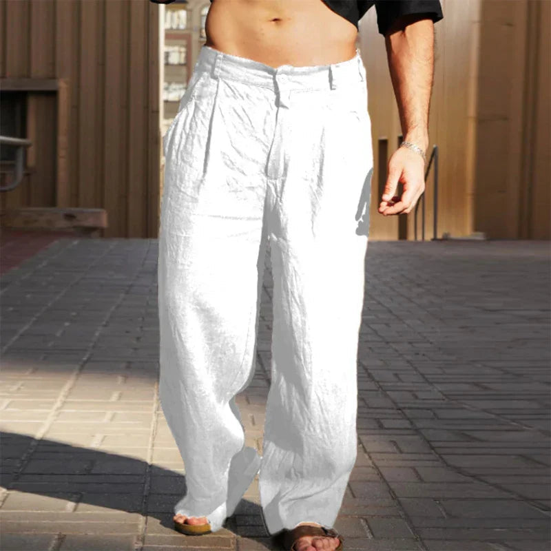Liping - Wide linen trousers