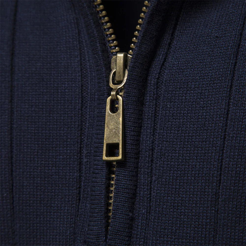 Elodie Elegant Zipper Sweater
