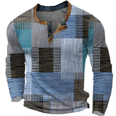 Mike Patchwork Long Sleeve Shirt
