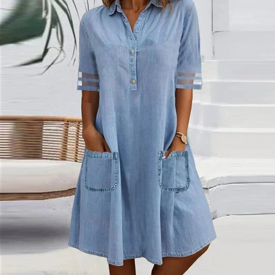 Christina - Blue Casual Dress