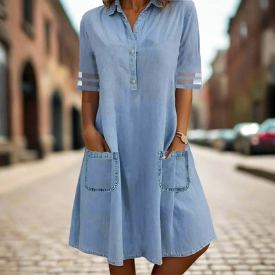 Christina - Blue Casual Dress