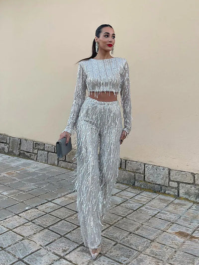 Greta | Glistening Embellished Set