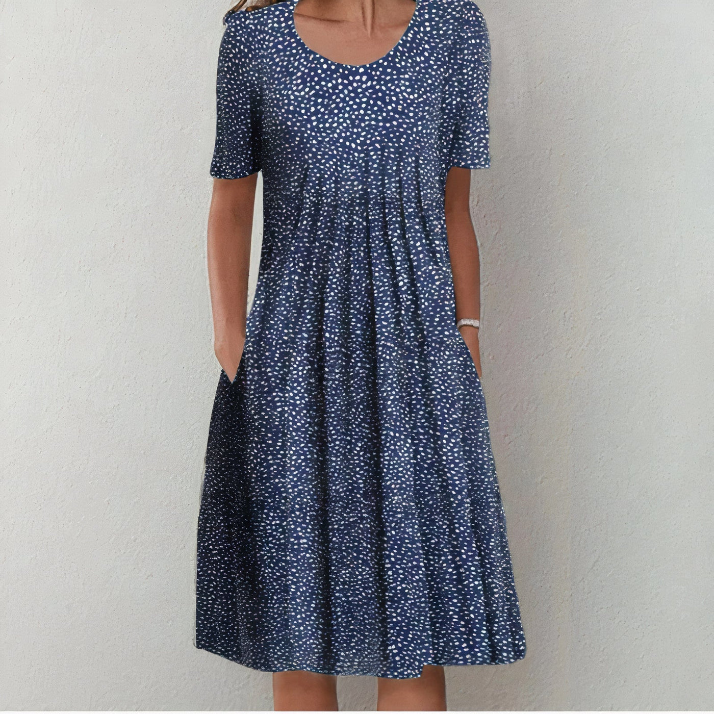 Ovelle™ | Floral Midi Dress with Pockets