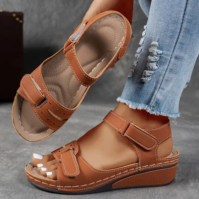Veera orthopaedic sandals with wedge heel