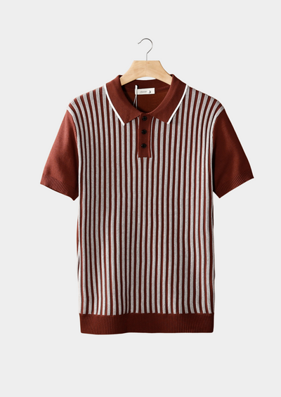 Luca Vertical-Striped Polo