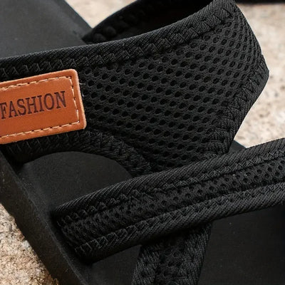 Elina-Criss-Cross Comfort Slides
