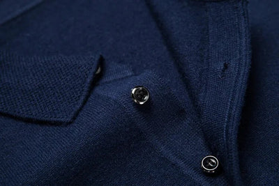 Artam - Warm Knit Long-Sleeve Polo