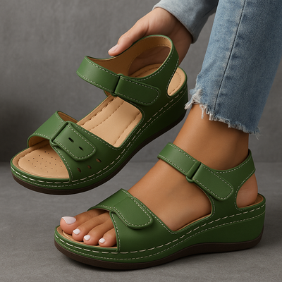 Veera orthopaedic sandals with wedge heel