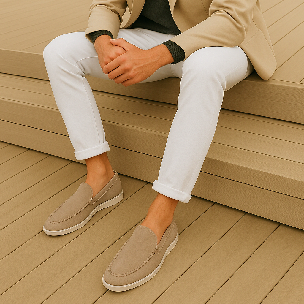 Elegant suède loafers