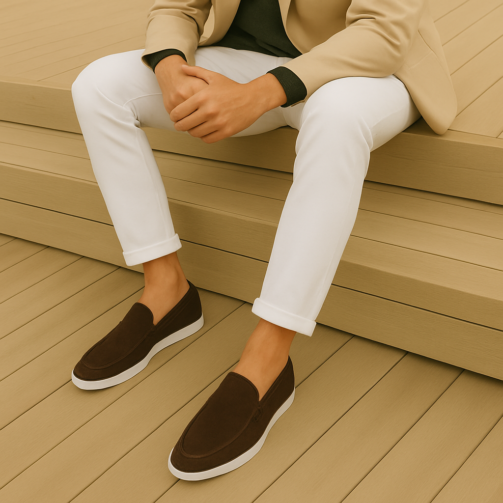 Elegant suède loafers