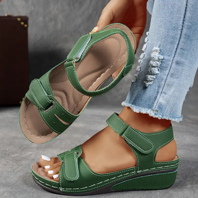 Veera orthopaedic sandals with wedge heel