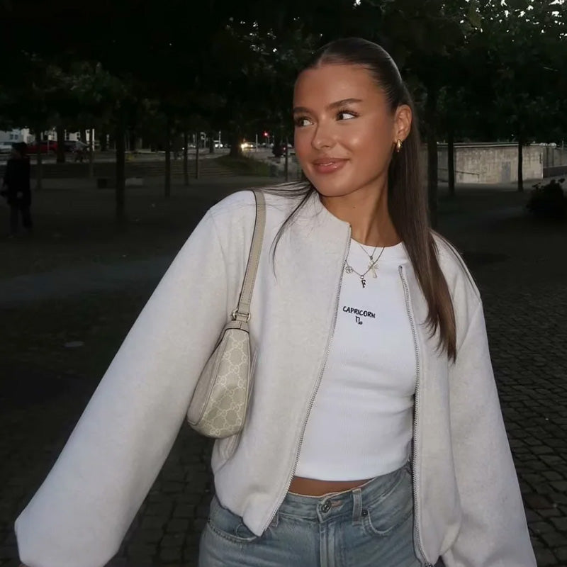 Grace Luxe Bomber – Effortless Allure
