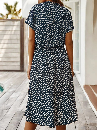 Amber | Printed V-Neck Dress