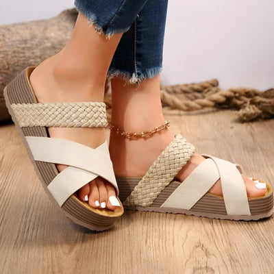 Marley – Woven Platform Sandals