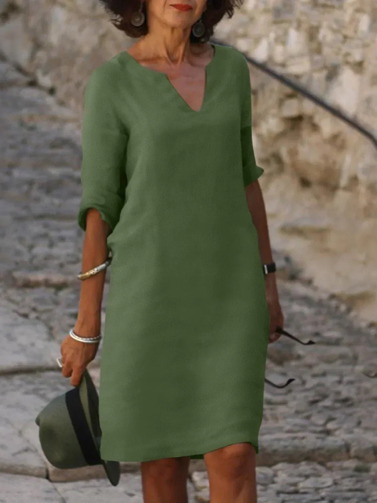Chelsea - Casual V-Neck Dress