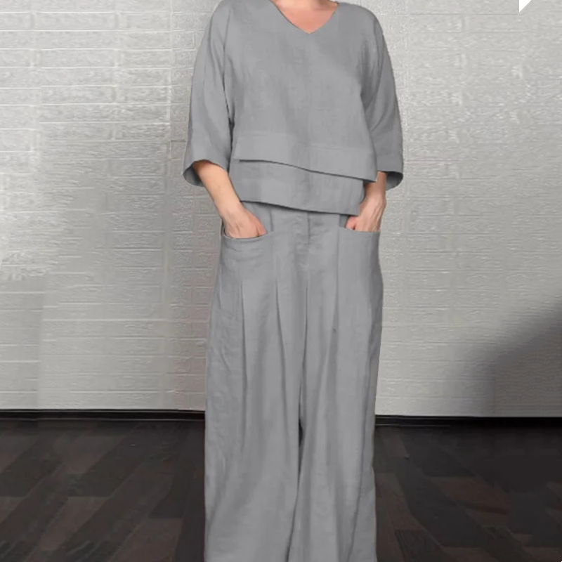 Valentina | 2 Piece Set with Relaxed Fit and Minimal Style for Everyday