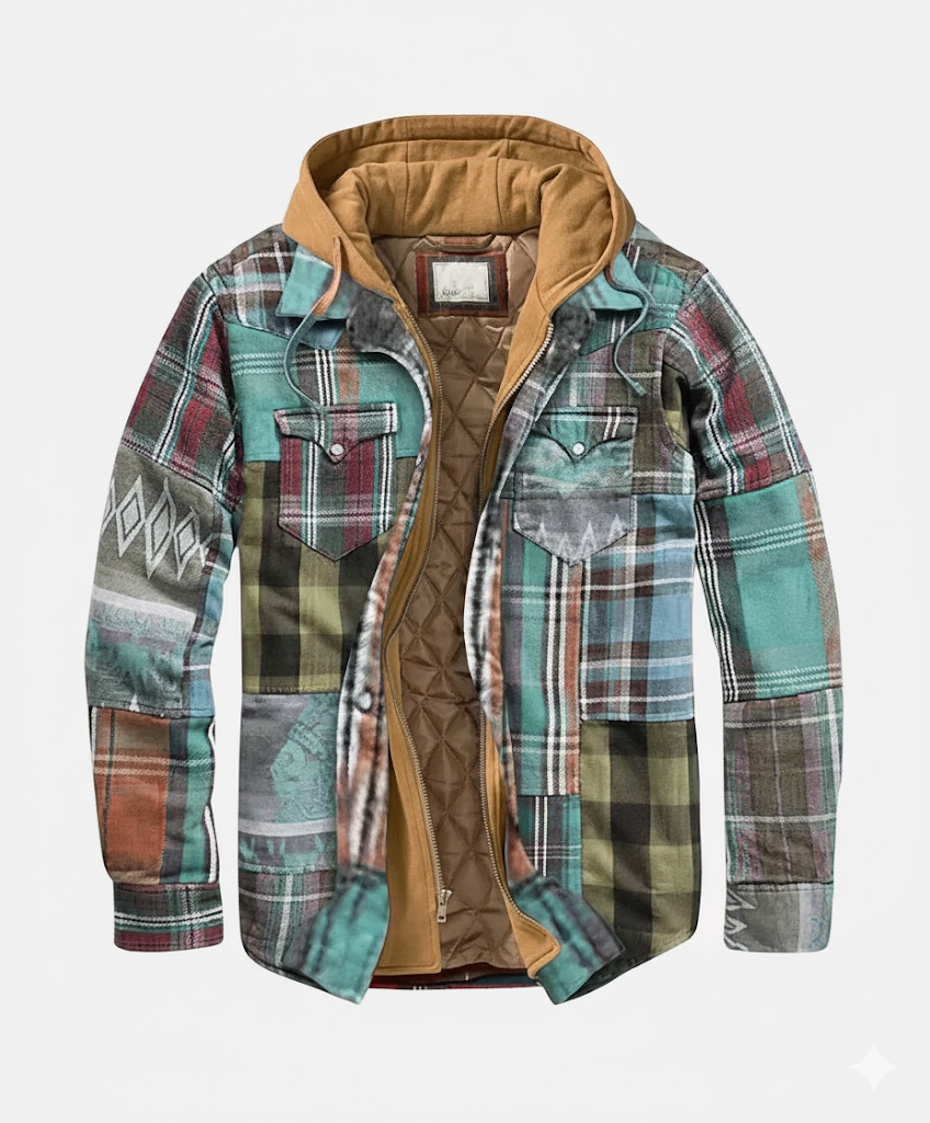 Terry – Patchwork checked jacket