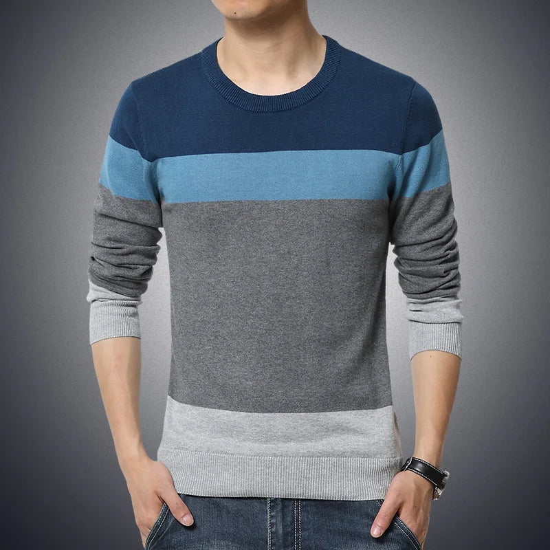 Lässiger Baumwollpullover für Herren